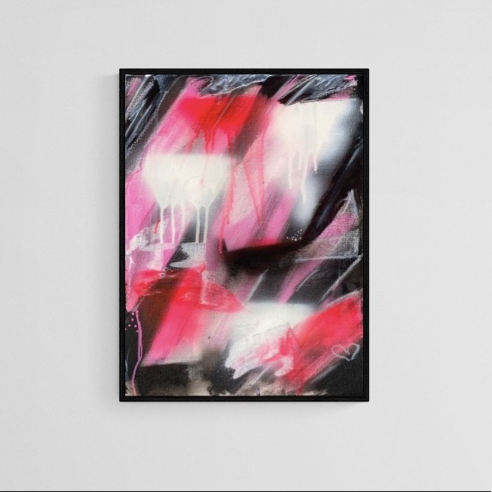 Pink Graffiti Painting
